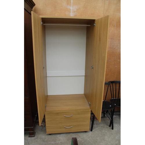 3088 - A MIRROR DOOR WARDROBE, 30