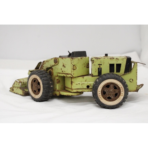 207 - A VINTAGE METAL, TONKA, TRENCHER TOY, LENGTH 30CM