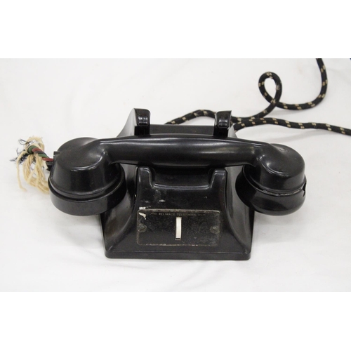 208 - AN UNUSUAL BLACK BAKELITE G E C INTER DEPARTMENT PHONE