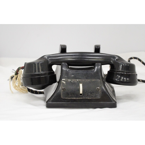 208 - AN UNUSUAL BLACK BAKELITE G E C INTER DEPARTMENT PHONE