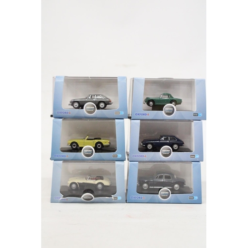 330 - SIX VARIOUS AS NEW AND BOXED OXFORD AUTOMOBILE COMPANY VEHICLES