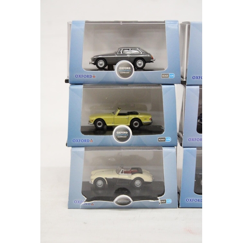 330 - SIX VARIOUS AS NEW AND BOXED OXFORD AUTOMOBILE COMPANY VEHICLES