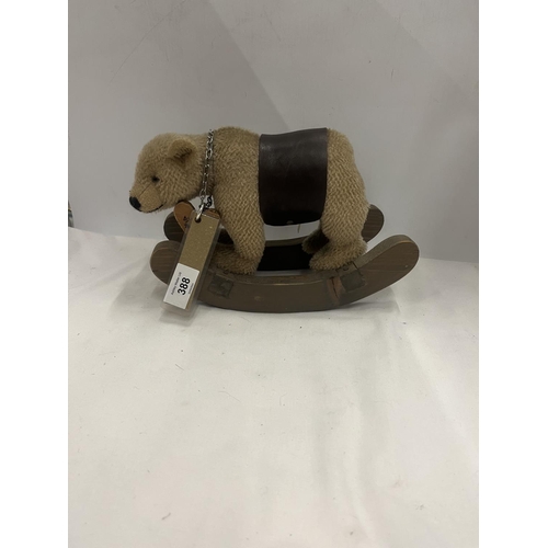 388 - A 2000 SAUCY BEAR BY MITSUE ON ROCKER BASE