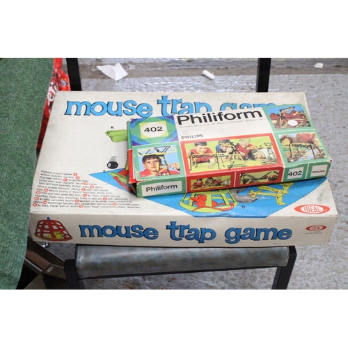 452A - A VINTAGE MOUSETRAP GAME AND PHILIFORM BUILDING KIT