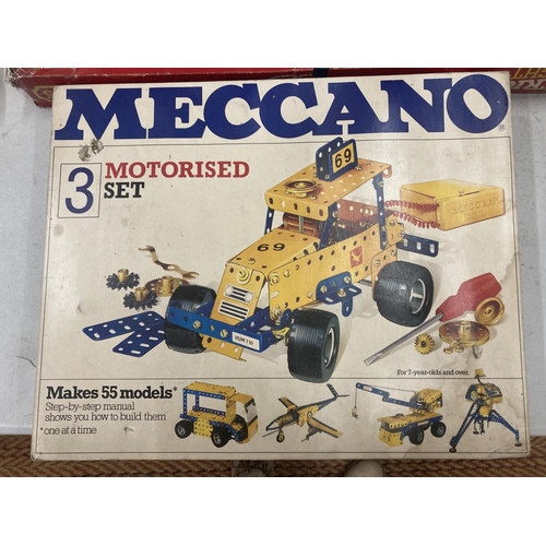 489 - A BOXED MECCANO MOTORISED 3 SET