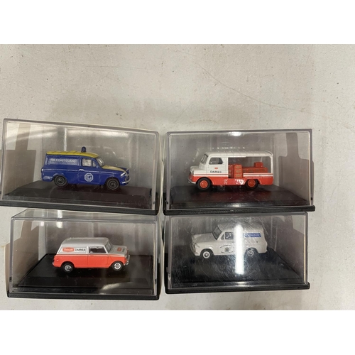 498 - TEN BOXED OXFORD 1:76 RAILWAY SCALE VEHICLES