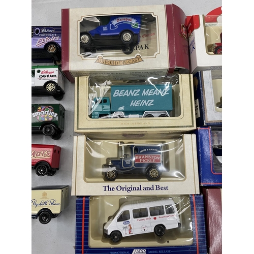 501 - FOURTEEN VARIOUS ADVERTISING VANS, EIGHT BOXED