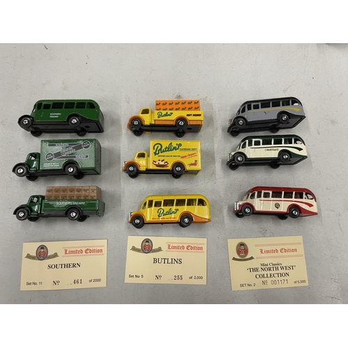 549 - NINE VARIOUS CUBS MODEL VEHICLES