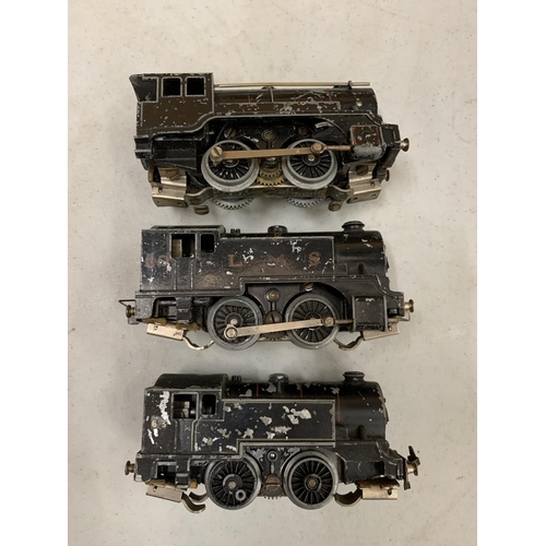 568 - THREE VINTAGE METAL 00 GAUGE LOCOMOTIVES, TWO TTR, ONE CONTINENTAL