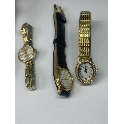 627 - A QUANTITY OF WRIST WATCHES