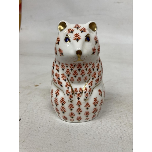 839 - A ROYAL CROWN DERBY HAMSTER (FIRSTS)