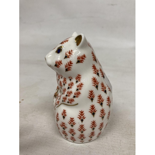 839 - A ROYAL CROWN DERBY HAMSTER (FIRSTS)