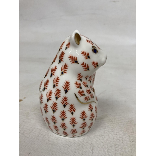 839 - A ROYAL CROWN DERBY HAMSTER (FIRSTS)