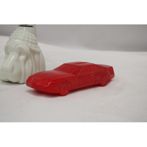 923 - TWO AVON ITEMS TO INCLUDE A BLOODHOUD PIPE AND SPORTS CAR (BOTH FULL)