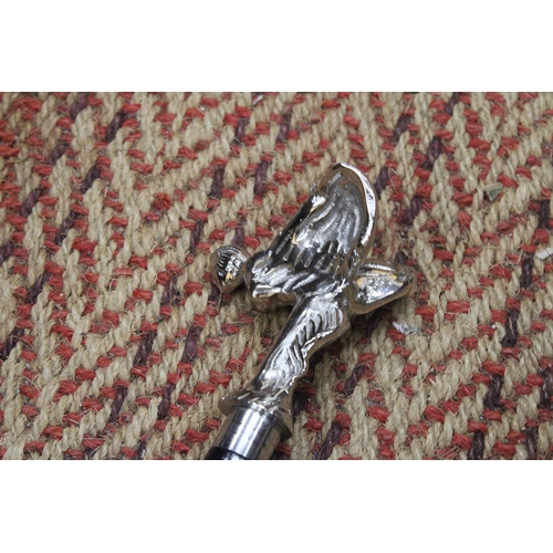 993 - A CHROME FLYING LADY HANDLED WALKING STICK