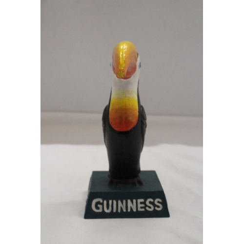 1003 - A CAST GUINNESS TOUCAN, HEIGHT 19CM