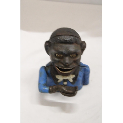 1024 - A VINTAGE CAST IRON AFRICAN AMERICAN MECHANICAL BANK