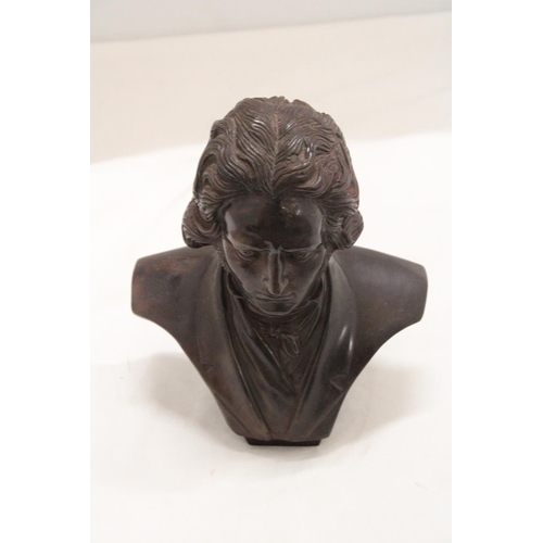 1026 - A BRONZE BUST OF BEETHOVEN