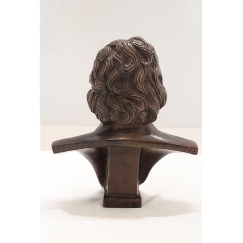 1026 - A BRONZE BUST OF BEETHOVEN