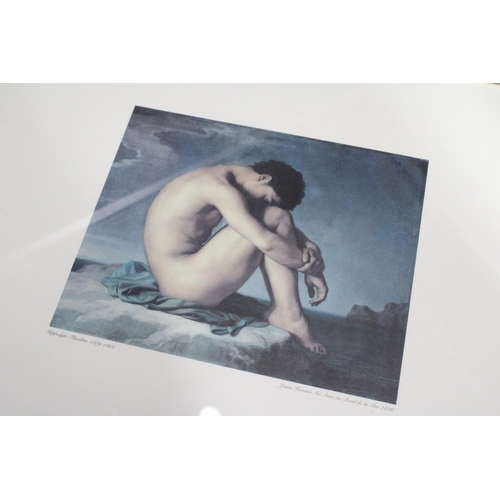 1082 - TWO FRAMED PRINTS OF NUDES