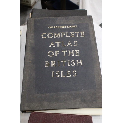 1183 - TWO VINTAGE ATLAS'S PLUS TWO PHOTOGRAPH ALBUMS