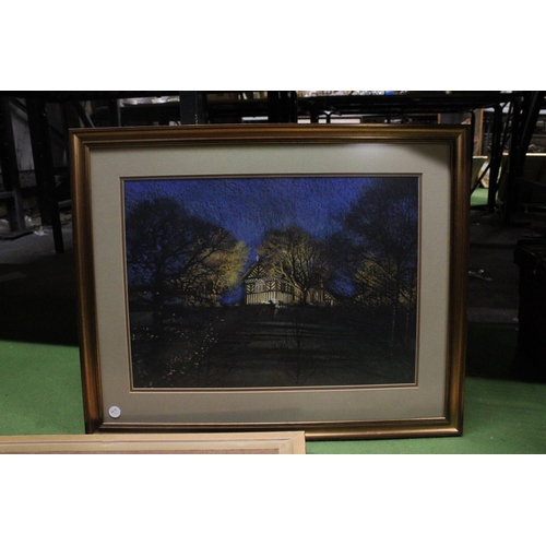 1251 - FOUR FRAMED PRINTS TO INCLUDE SEASCAPES, 'EARLY MORNING, MAIN STREET, NANTUCKET', ETC