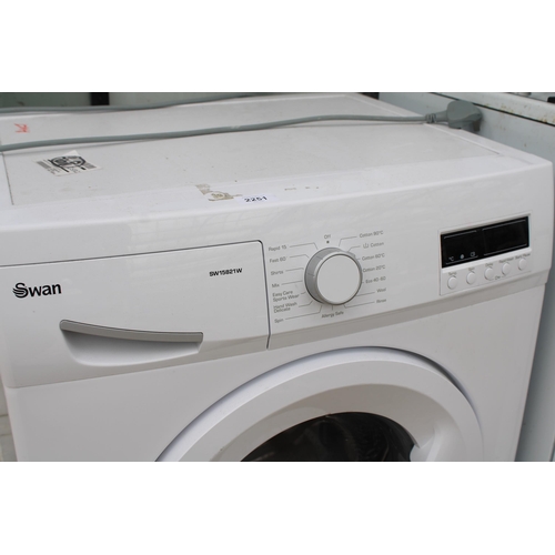 2251 - A WHITE SWAN WASHING MACHINE