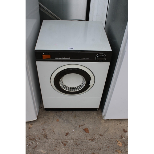 2255 - A CREDA DEBONAIR COMPACT TUMBLE DRYER