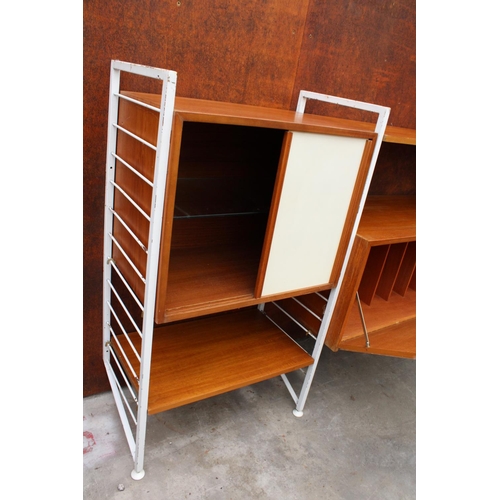 2503 - A STAPLES LADDERAX RECORD CABINET, DRAWER AND STORAGE CUPBOARD