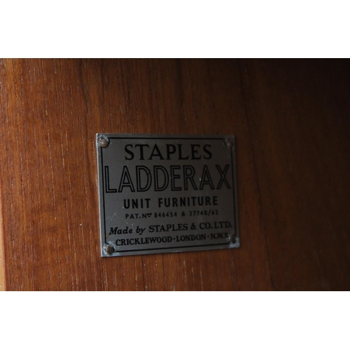 2503 - A STAPLES LADDERAX RECORD CABINET, DRAWER AND STORAGE CUPBOARD