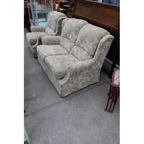 2670 - A MODERN G.PLAN TWO SEATER SETTEE AND A MATCHING RECLINER