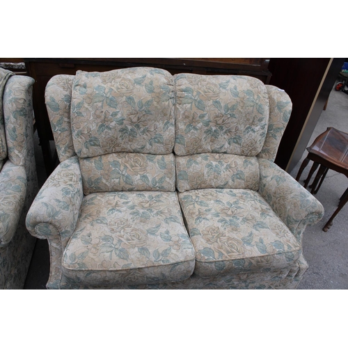 2670 - A MODERN G.PLAN TWO SEATER SETTEE AND A MATCHING RECLINER