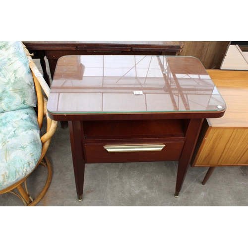 A MID 20TH CENTURY ARCLIGHT SIDE-TABLE WITH SINGLE DRAWER, 30