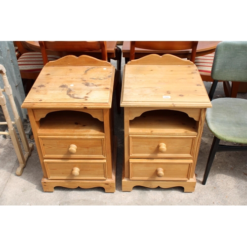 2968 - A PAIR OF MODERN PINE BEDSIDE CHESTS