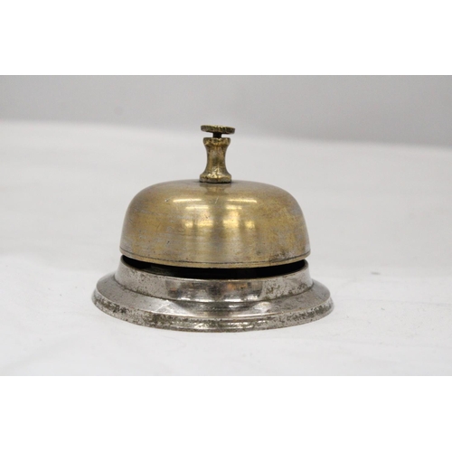 105 - A METAL TABLE TOP SHOP BELL