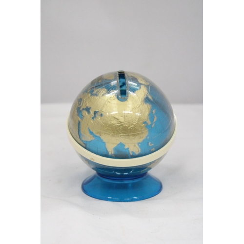 107 - A NATIONAL WESTMINSTER WORLD GLOBE 1970S MONEYBOX