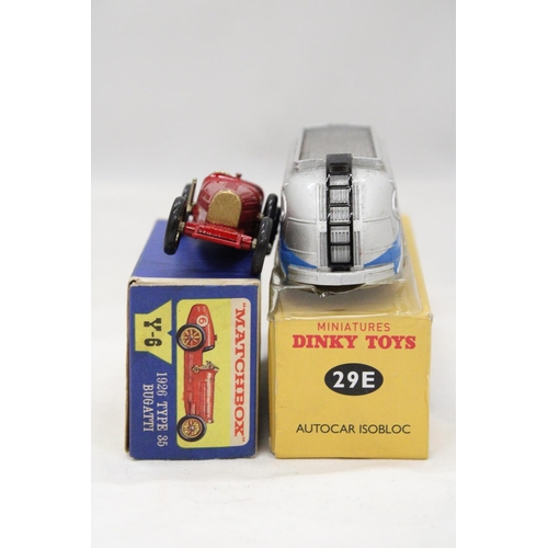 118 - TWO BOXED DINKY VEHICLES