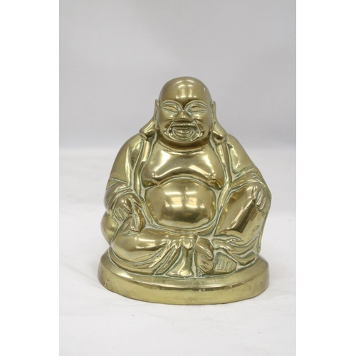 123 - A BRONZE ORIENTAL BUDHA