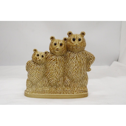 133 - A WADE THREE BEARS MONEYBOX