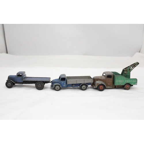 137 - THREE VINTAGE DINKY TOY CARS