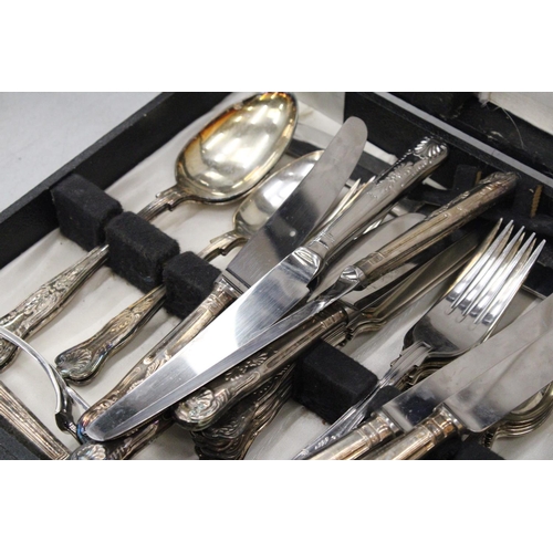 164 - A VINTAGE, SHEFFIELD, CANTEEN OF CUTLERY