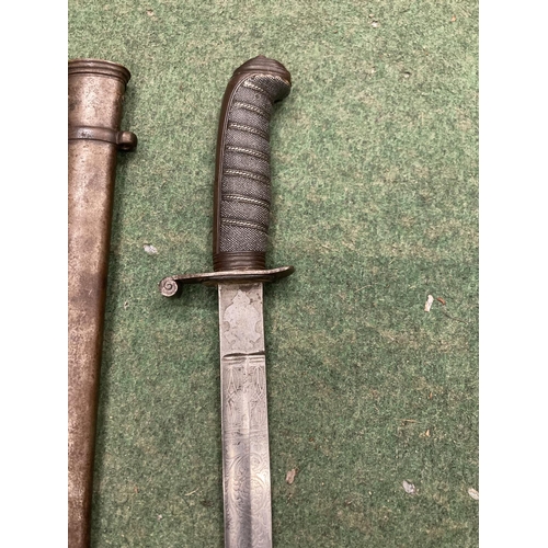 38 - AN OFFICERS SWORD AND SCABBARD