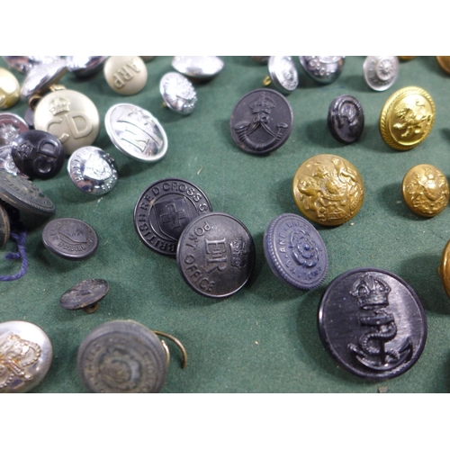 320 - A LARGE COLLECTION OF MILITARY AND CIVIL DEFENCE BUTTONS, TO INCLUDE ROYAL ENGINEERS, ARP AND ROYAL ... 