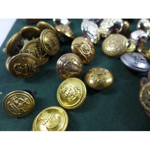 321 - A LARGE COLLECTION OF MILITARY BUTTONS, TO INCLUDE RAF, ROYAL NAVY, 2ND LIFE GUARDS, ARP ETC