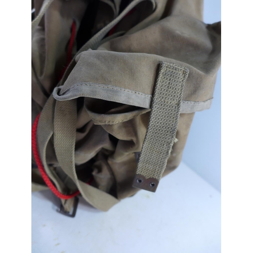 347 - A MID 20TH CENTURY MILITARY RUCKSACK