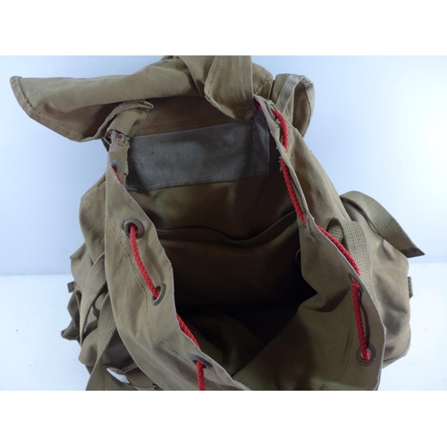 347 - A MID 20TH CENTURY MILITARY RUCKSACK