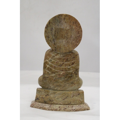 130 - A SOAPSTONE BUDDHA