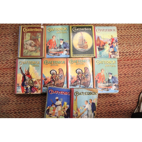 314 - EIGHTEEN VINTAGE CHATTERBOX CHILDERENS ANNUALS