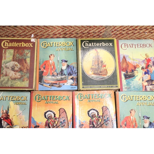 314 - EIGHTEEN VINTAGE CHATTERBOX CHILDERENS ANNUALS