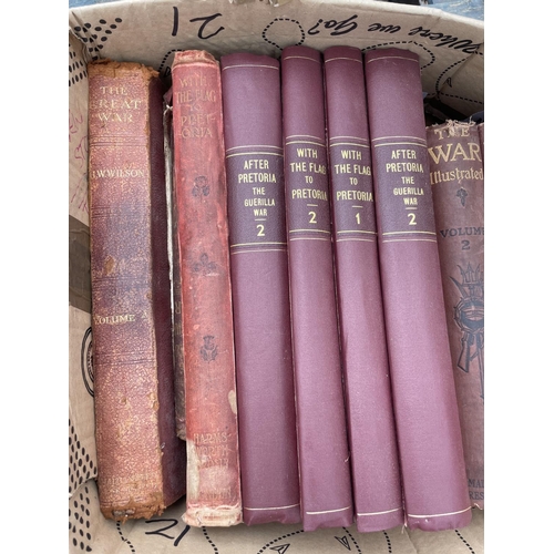 350 - VARIOUS VINTAGE BOOKS TO INCLUDE FOUR FIRST EDITION WINSTON CHURCHILL NOVELS, AFTER PETORIA AND WITH... 